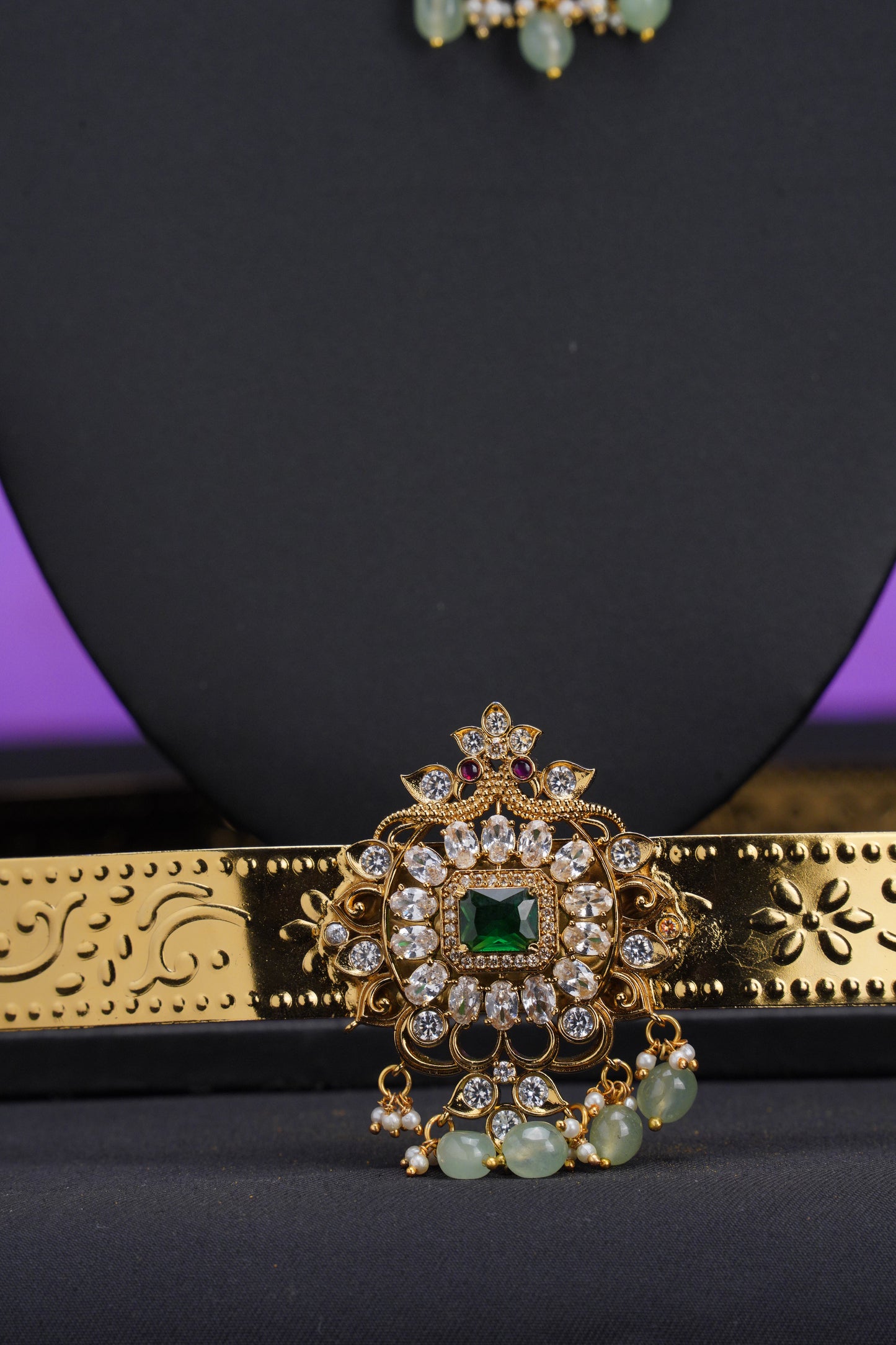 NJCM291 - Victorian style Kundan Layered set