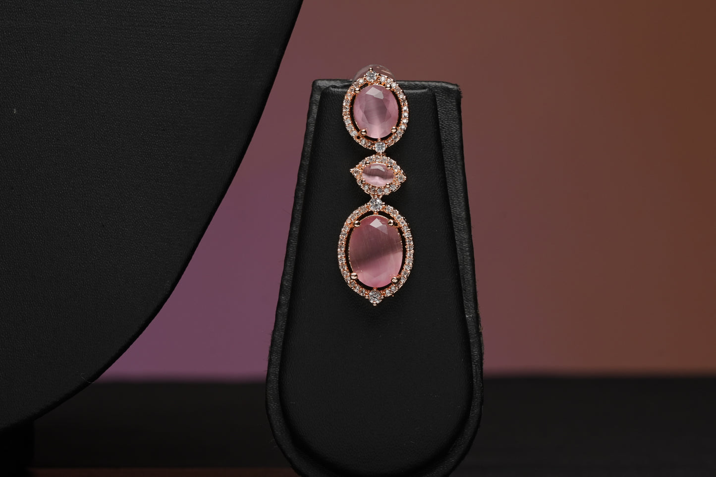 NJNS199 - Pink Faux Diamond set