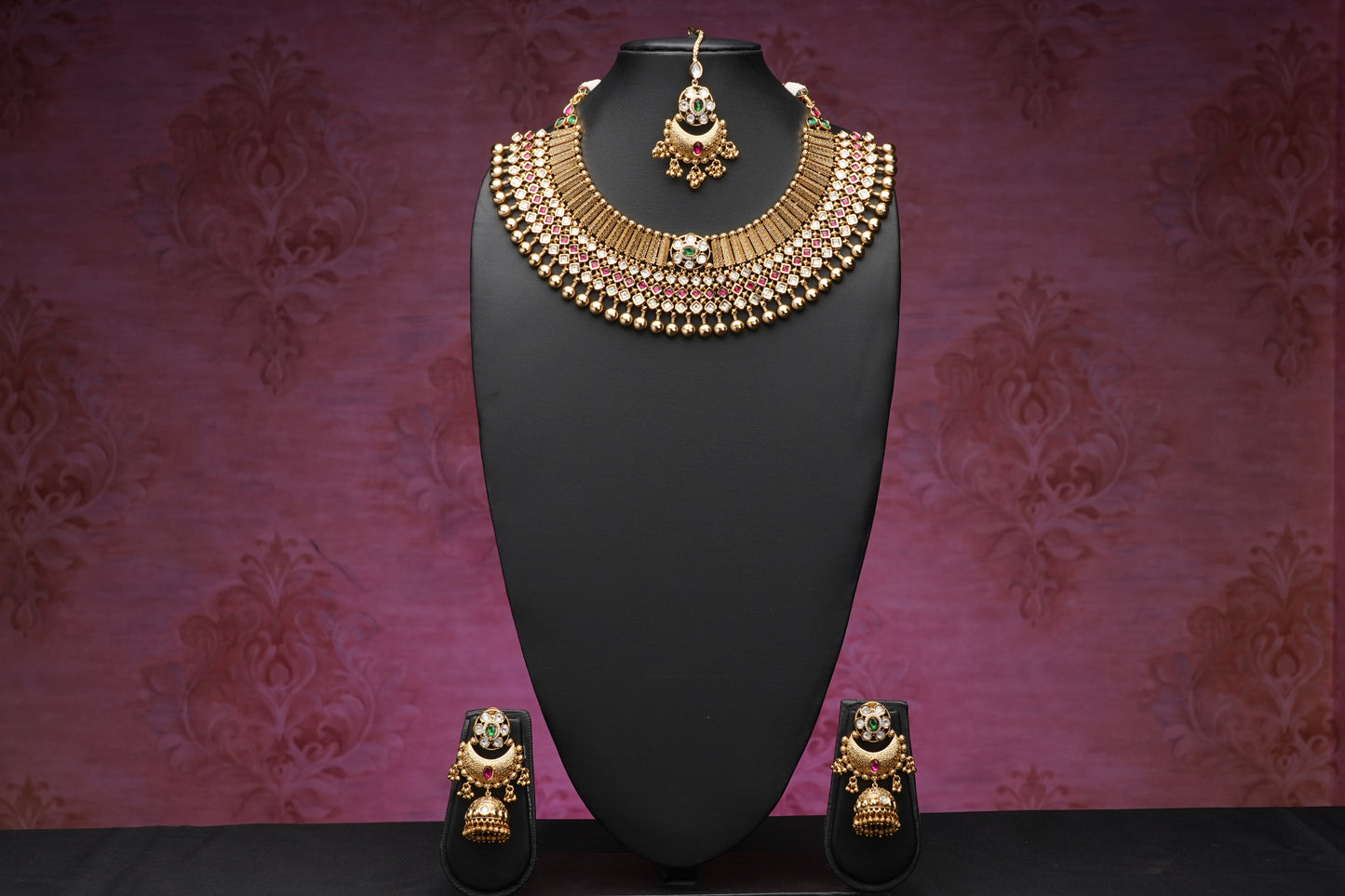 NJNS198 - Royal Rajwadi Kundan Necklace