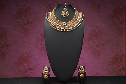 NJNS198 - Royal Rajwadi Kundan Necklace