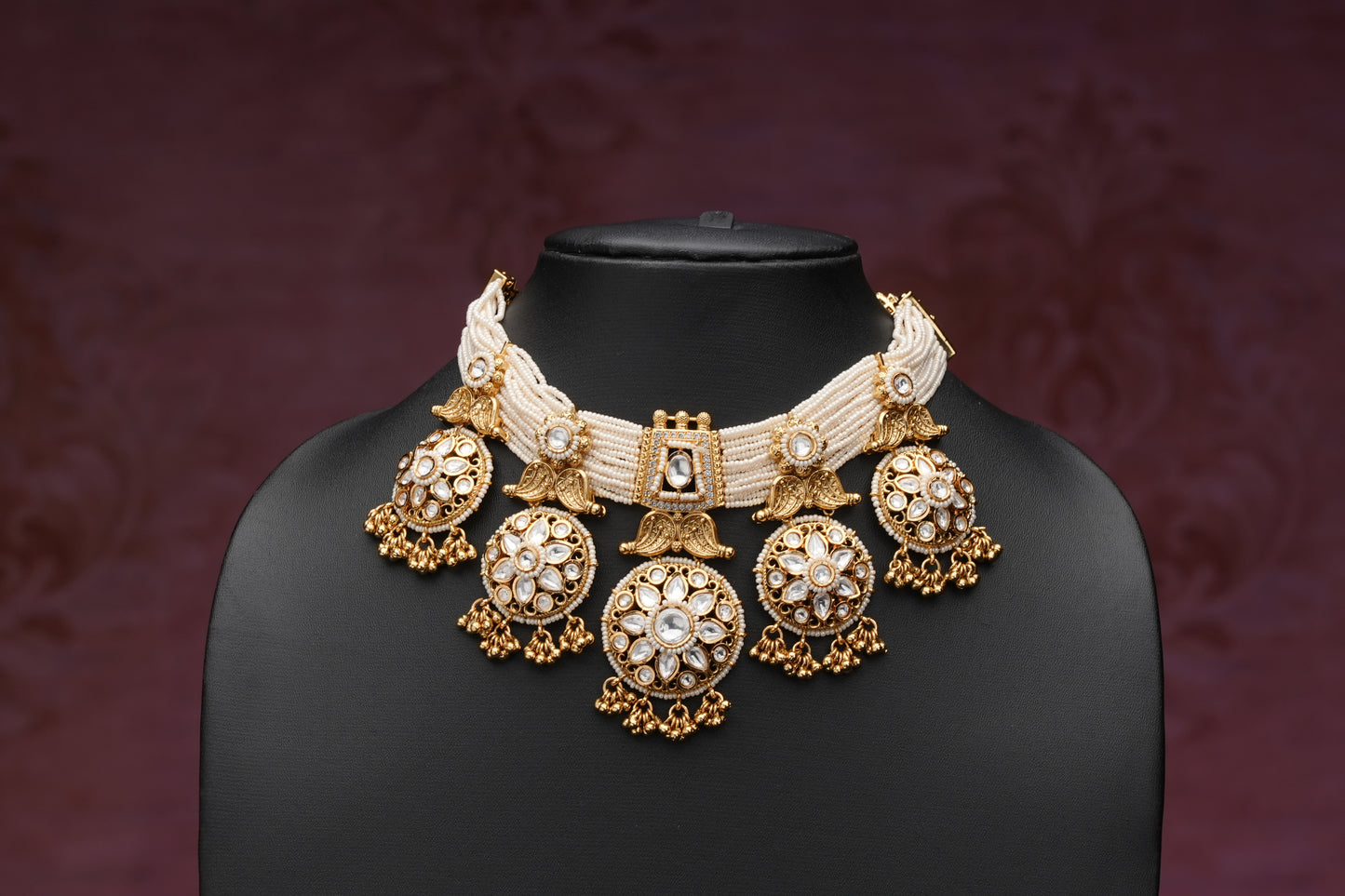 NJPS222 - Jadau Kundan Necklace set
