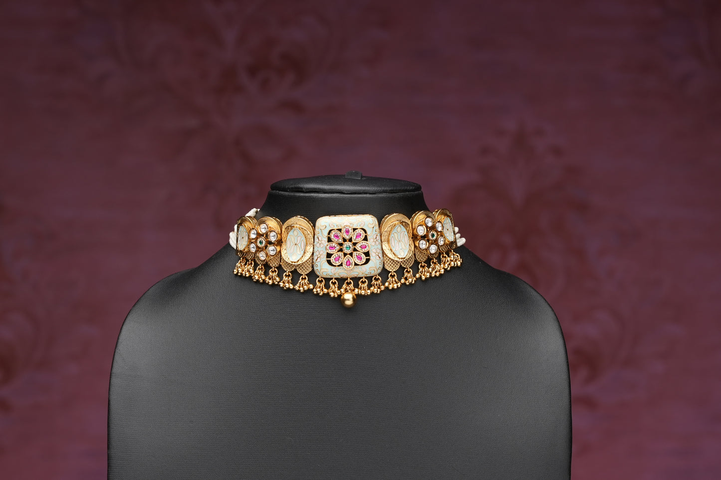 NJCS217 - Meenakari short Choker