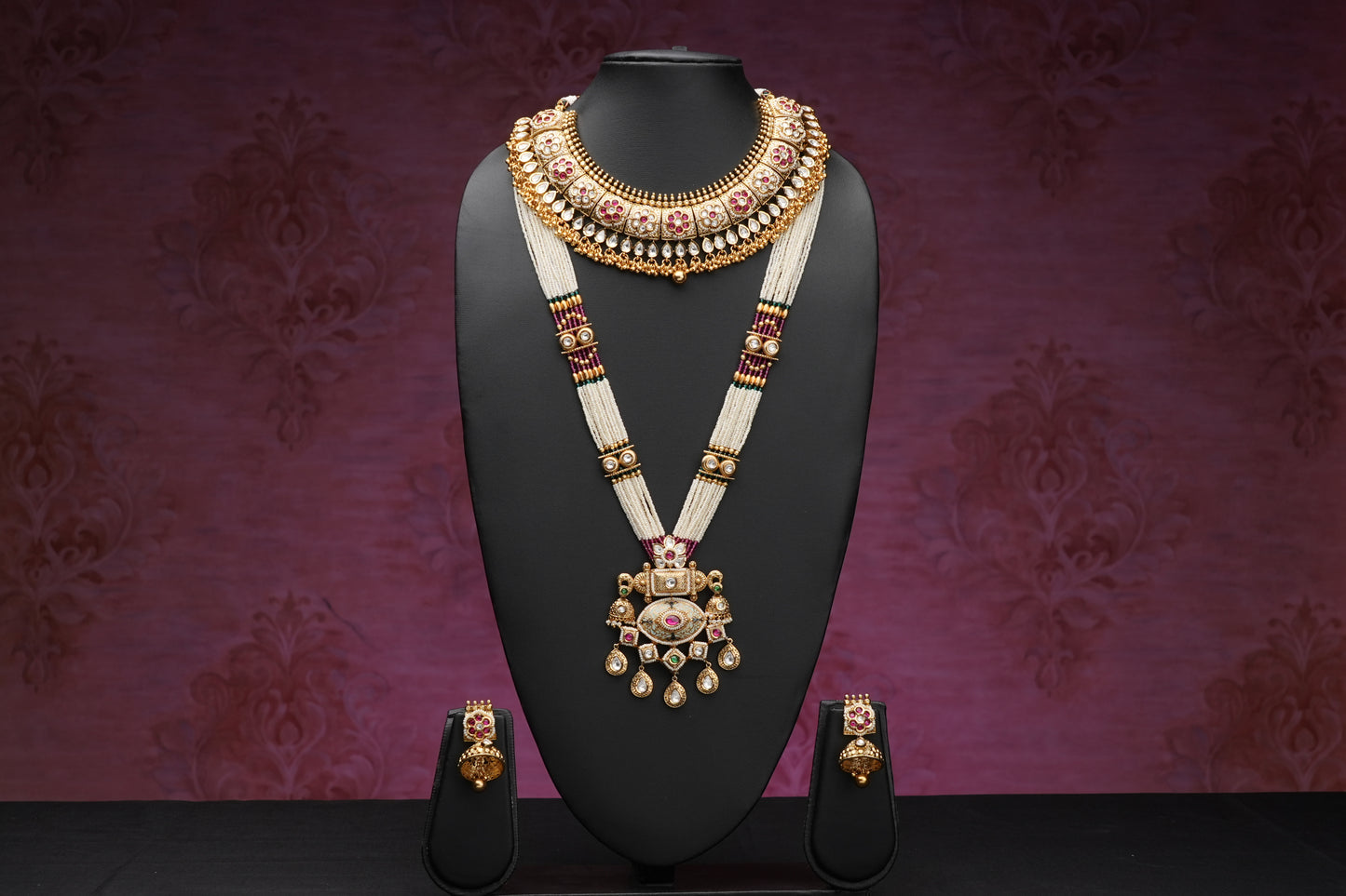 NJCM240 - Royal Meenakari Necklace set