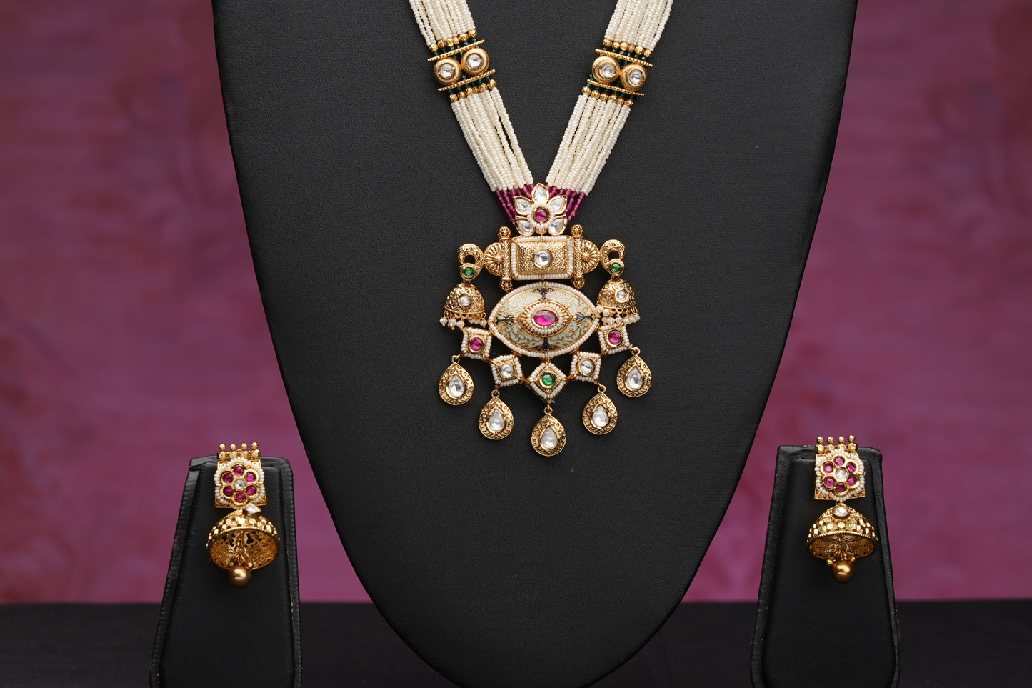 NJCM240 - Royal Meenakari Necklace set