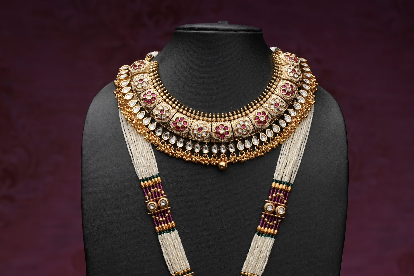NJCM240 - Royal Meenakari Necklace set
