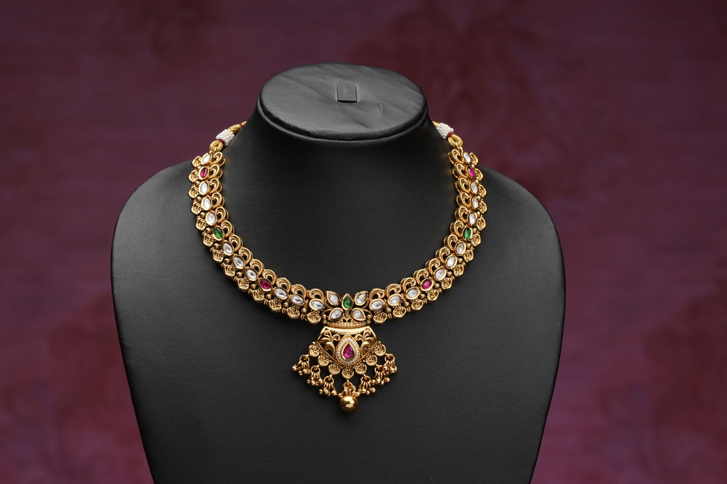 NJCM242 - Traditional Kundan Necklace set