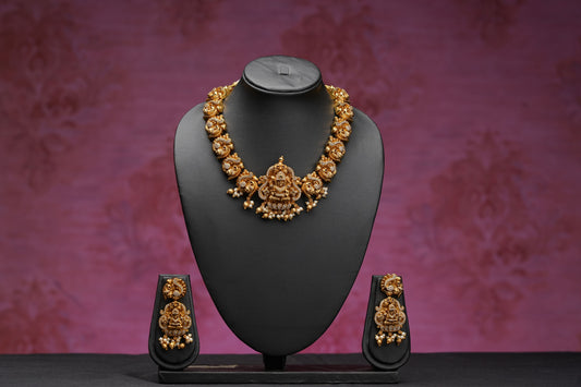 NJNS190 - Lakshmi themed Antique temple set