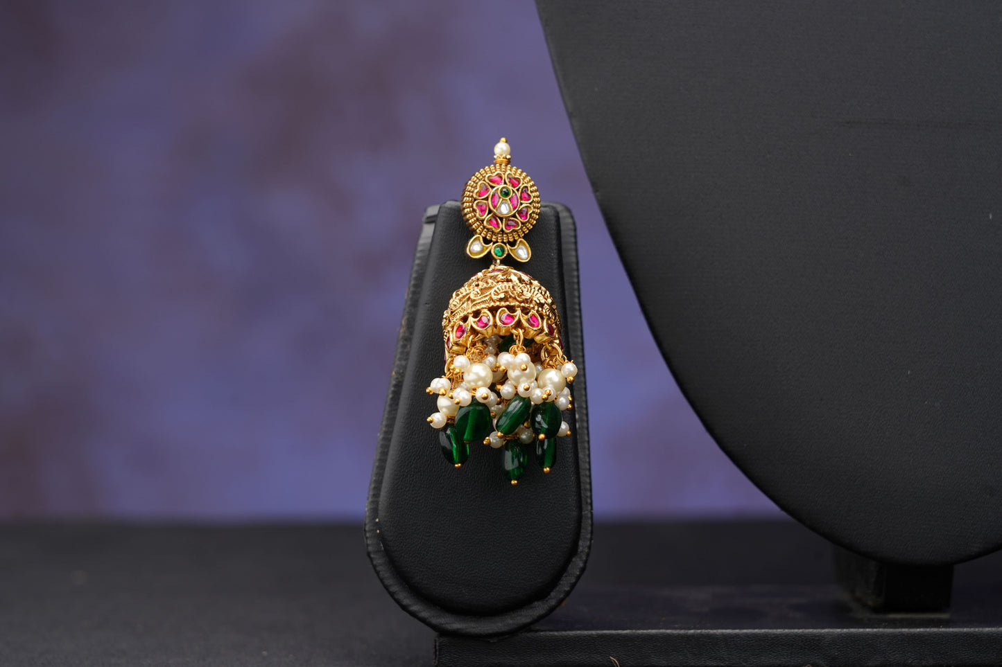 NJLS200 - Peacock themed jadau kundan Necklace set