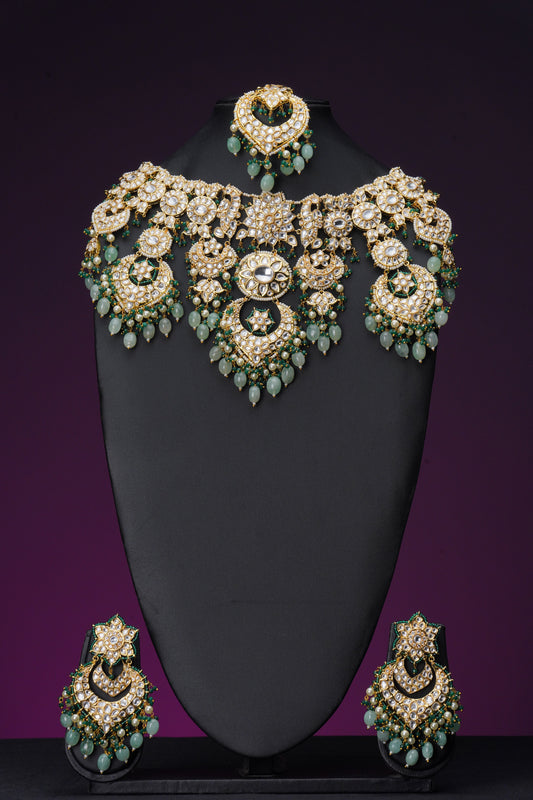 NJNS155 - Uncut Polki Kundan Choker set