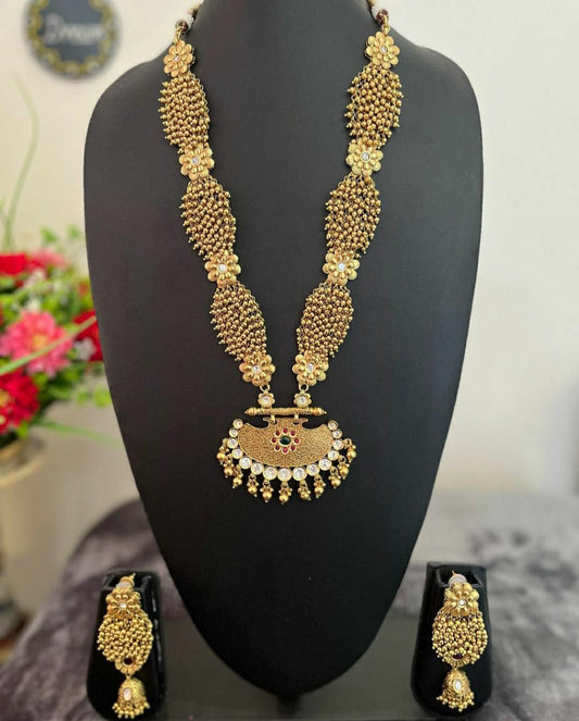 NJTS176 - Temple Long chain set (Flower)