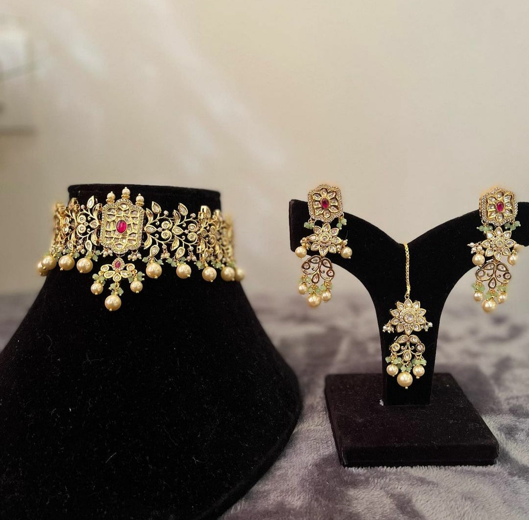 NJNS121 - Handcrafted Kundan set