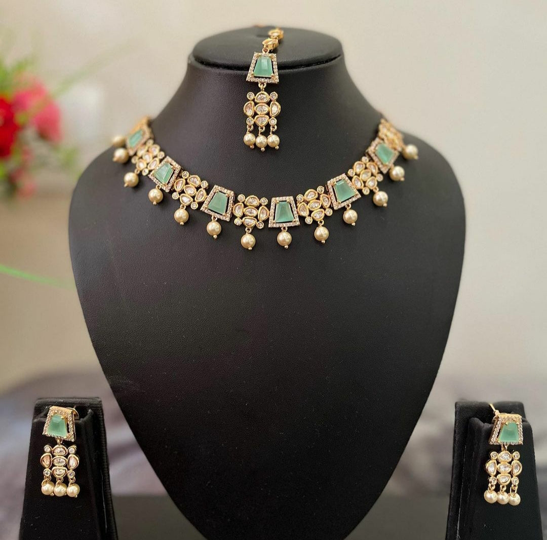 NJNS120 - Handcrafted Kundan set