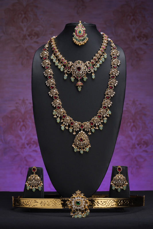 NJCM291 - Victorian style Kundan Layered set