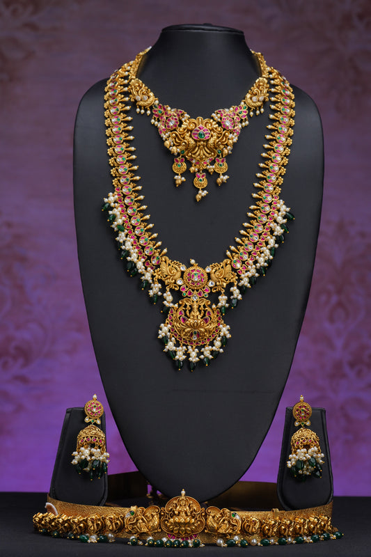 NJCM292 - Antique Jadau Kundan Layered set