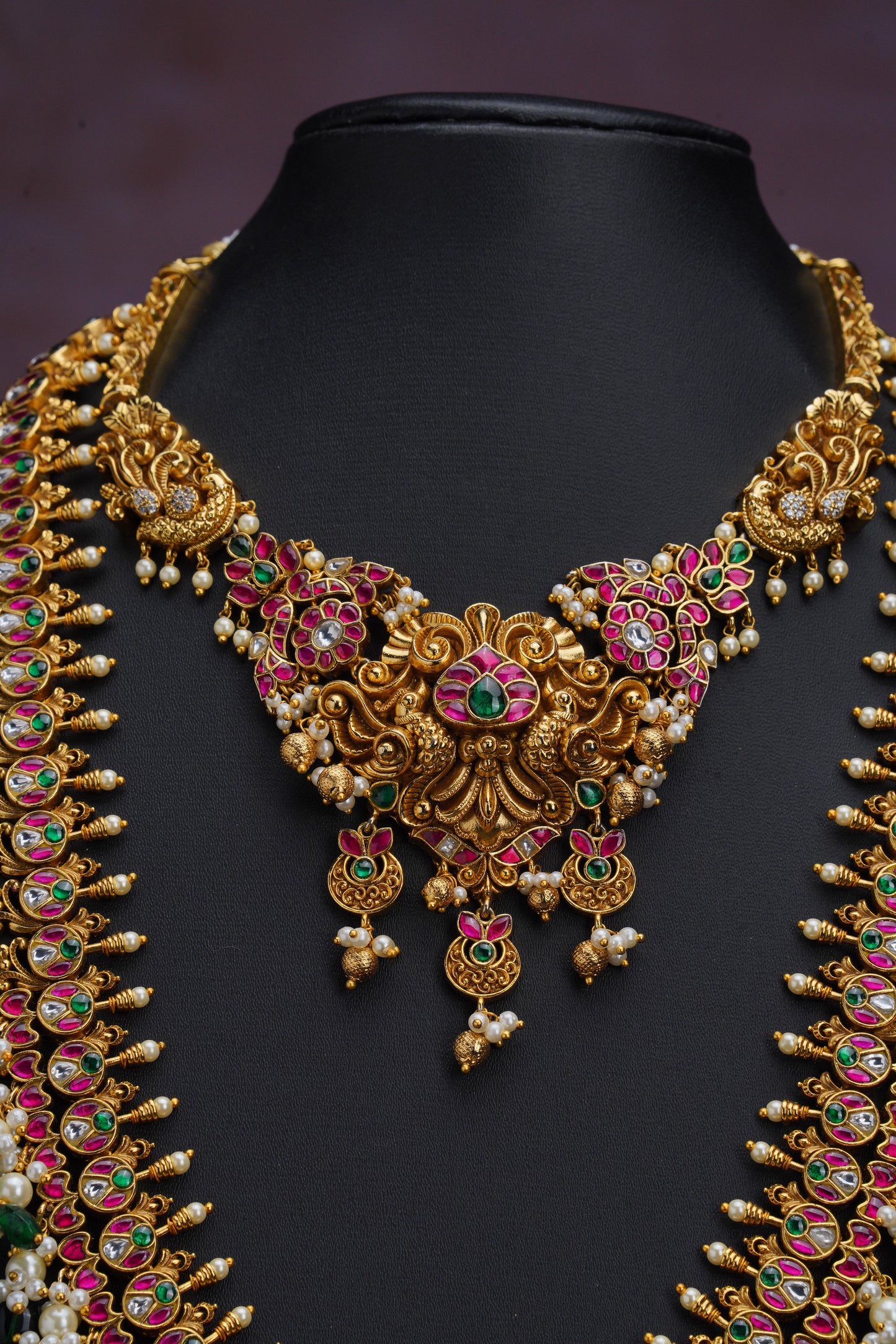 NJCM292 - Antique Jadau Kundan Layered set