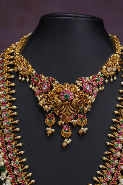 NJCM292 - Antique Jadau Kundan Layered set