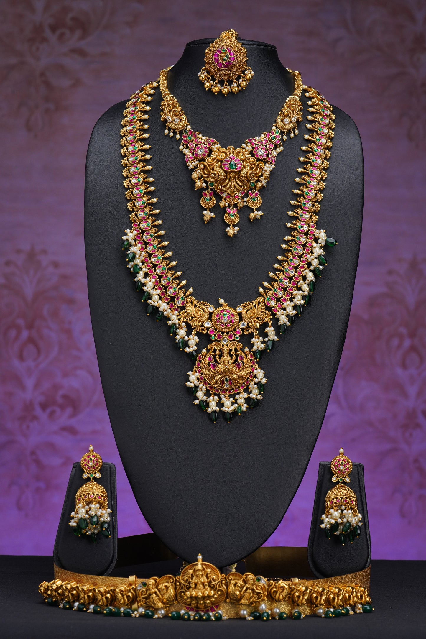 NJCM292 - Antique Jadau Kundan Layered set