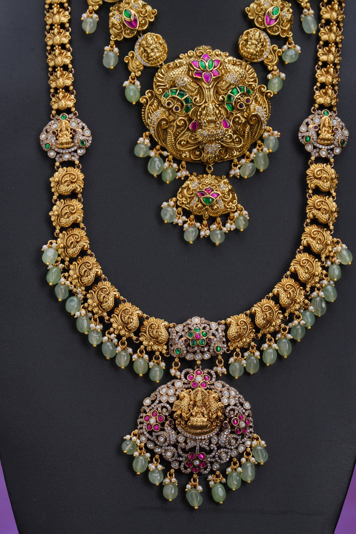 NJCM294 - Goddess Lakshmi themed temple layered set