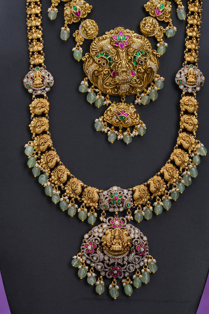 NJCM294 - Goddess Lakshmi themed temple layered set
