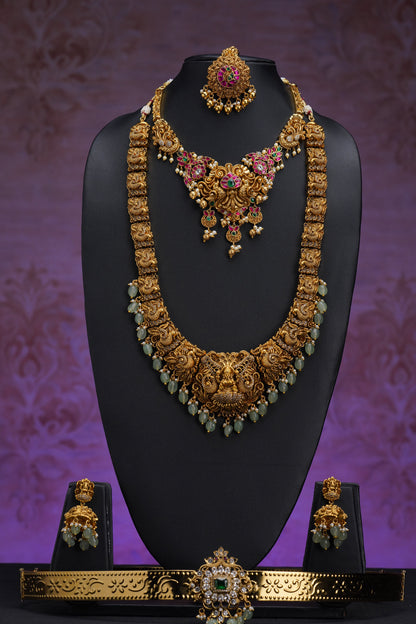NJCM295 - Antique style Jadau Kundan Layered set