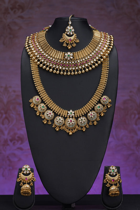 NJCM296 - Meenakari style Layered set