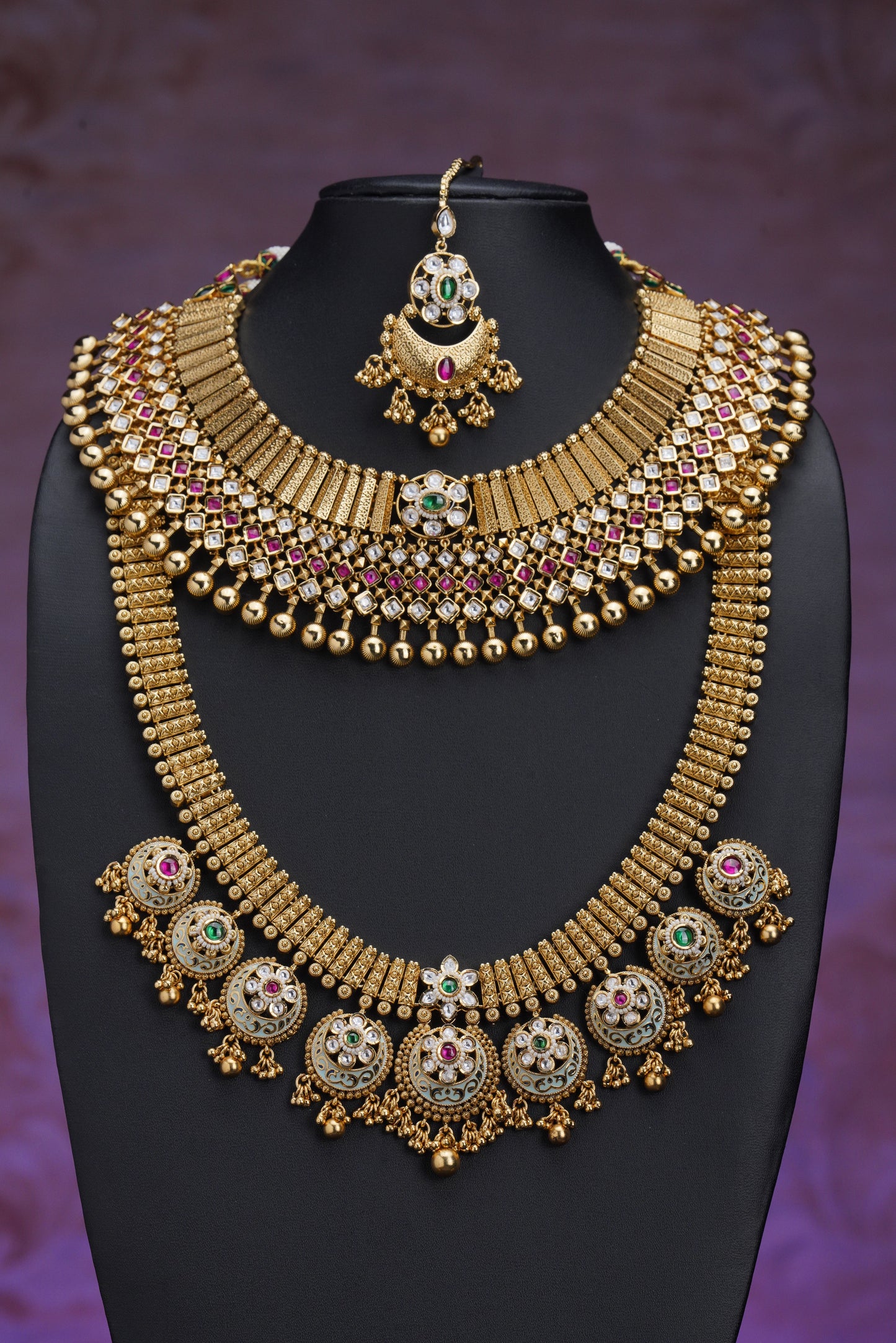 NJCM296 - Meenakari style Layered set