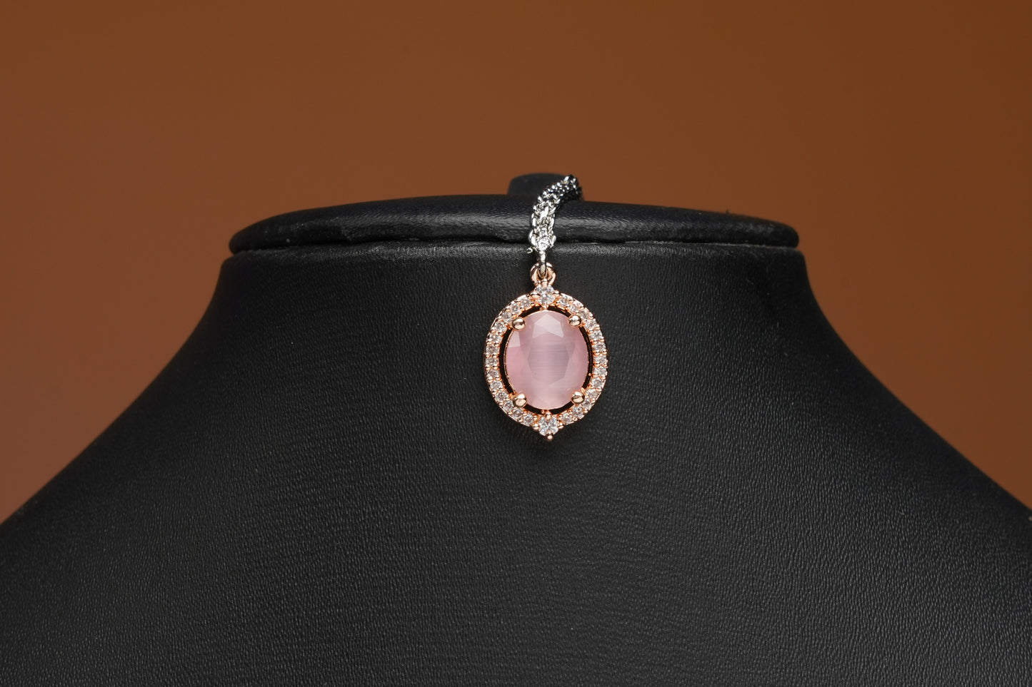 NJNS199 - Pink Faux Diamond set