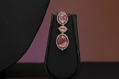 NJNS199 - Pink Faux Diamond set