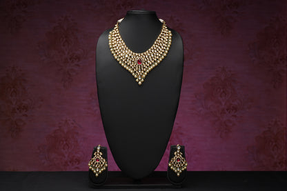 NJNS218 - Royal Kundan Necklace set