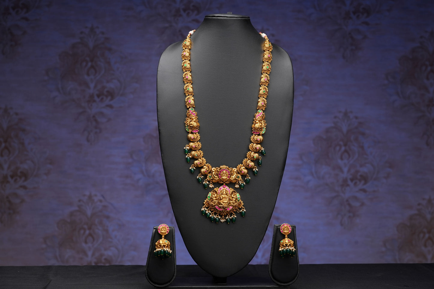 NJLS204 - Goddess Lakshmi themed Classical temple set