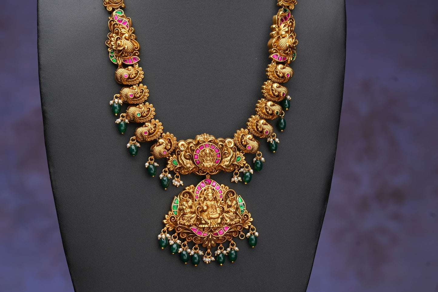 NJLS204 - Goddess Lakshmi themed Classical temple set