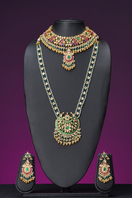 NJCM284 - Pachi Kundan Layered Set