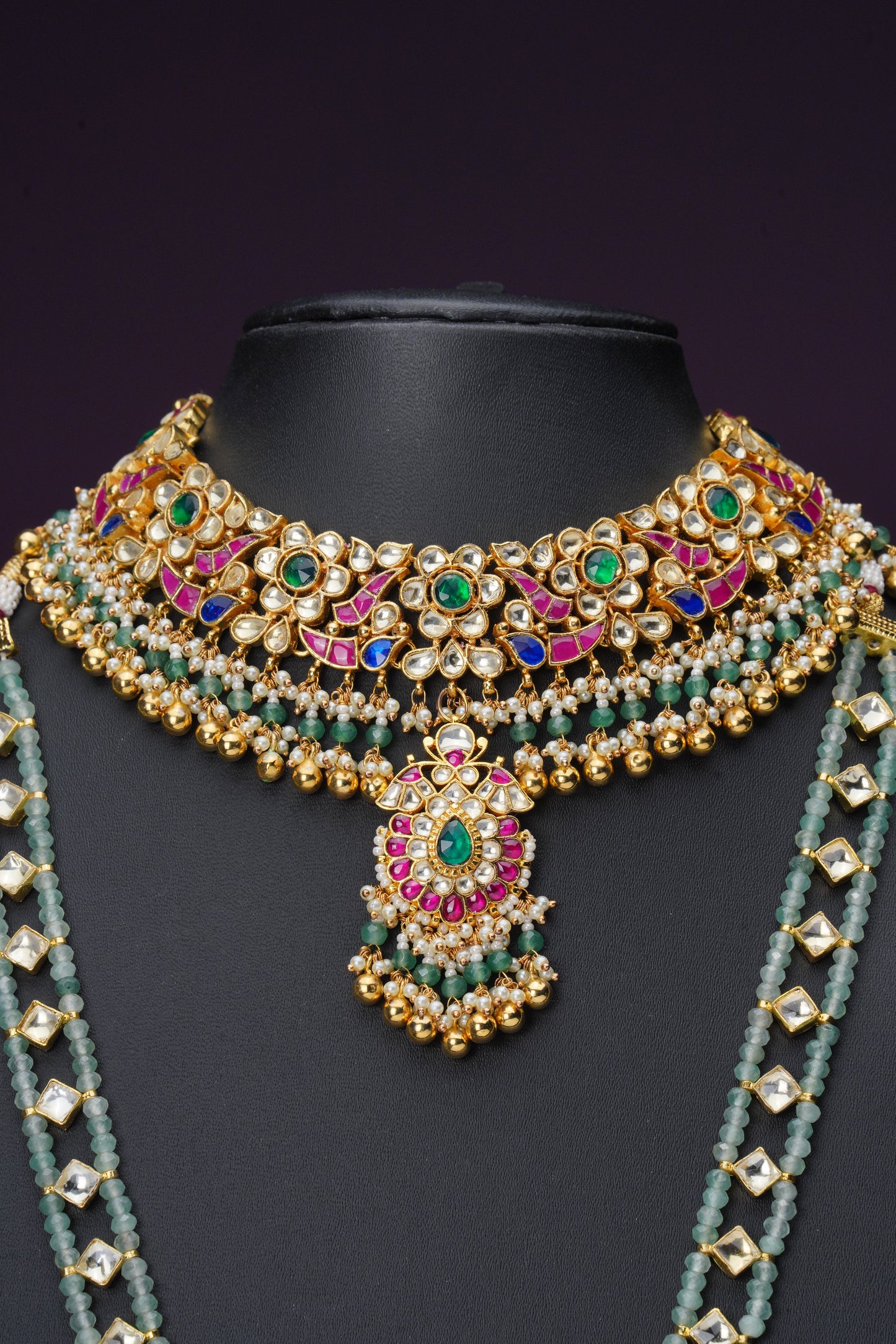 NJCM284 - Pachi Kundan Layered Set