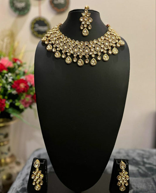 NJNS128 - Handcrafted Kundan Necklace set