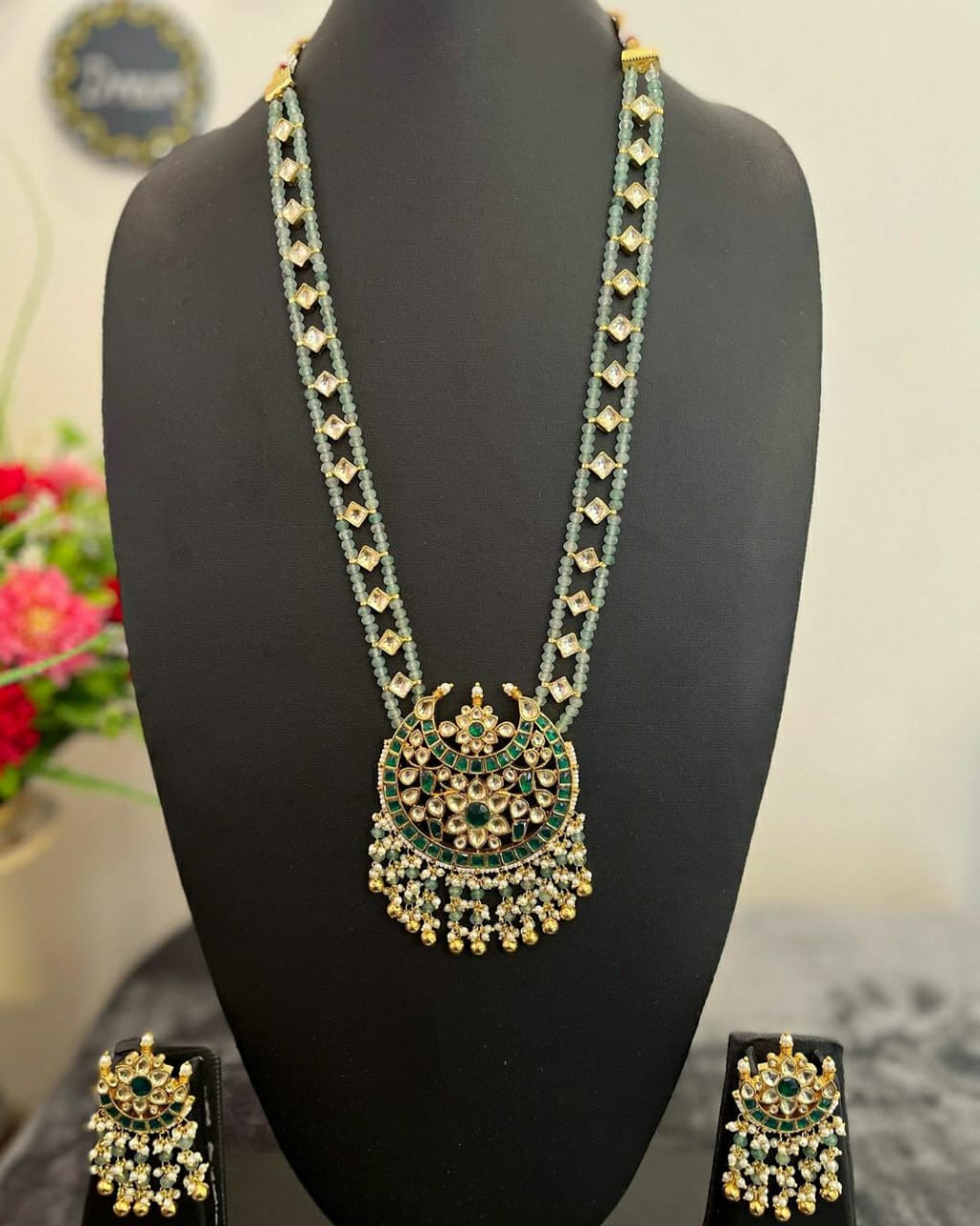 NJLS177 - Pachi Kundan Long chain set