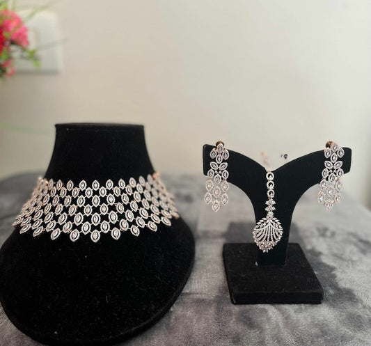 NJNS109 - Diamante Choker set