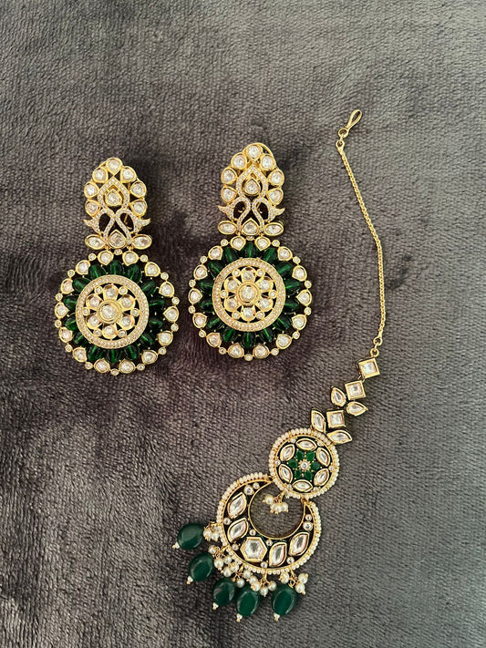 NJEM106 - Kundan Earrrings with pearl